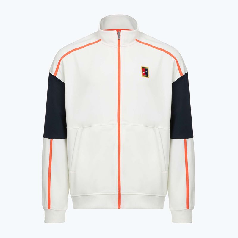 Férfi tenisz pulóver Nike Court Heritage sail/turf orange 6