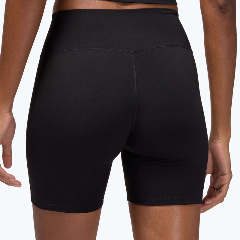 Női rövidnadrág Jordan Sport Dri-Fit Magas derekú 6" fekete/fehér 3