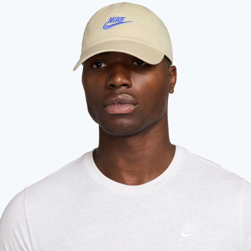 Baseball sapka Nike Club Unstructured Futura Wash light khaki/sapphire 5