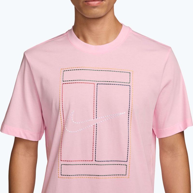 Férfi póló Nike Court Heritage pink foam 3