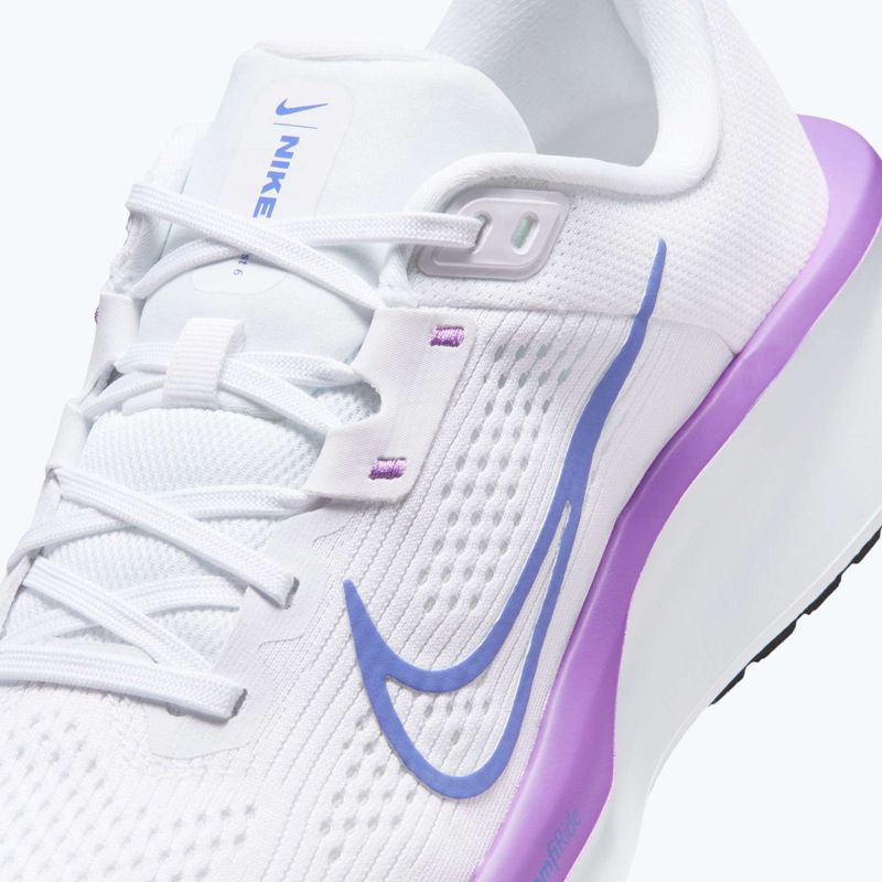 Női futócipő Nike Quest 6 white/black/bright violet/sapphire 9