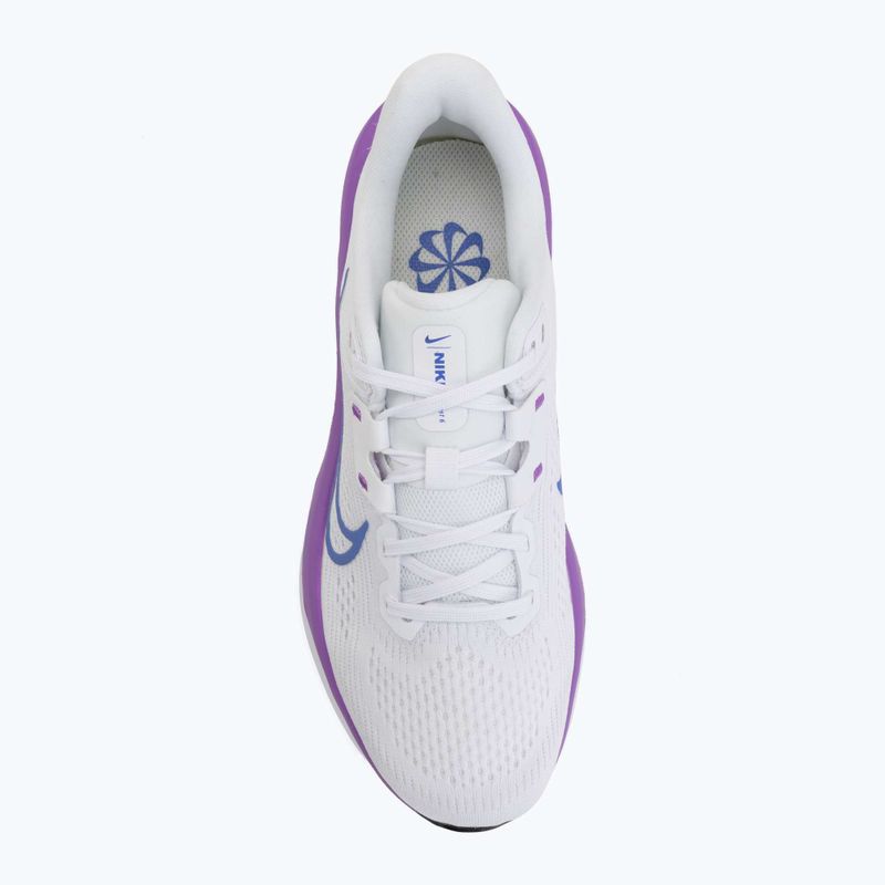 Női futócipő Nike Quest 6 white/black/bright violet/sapphire 5
