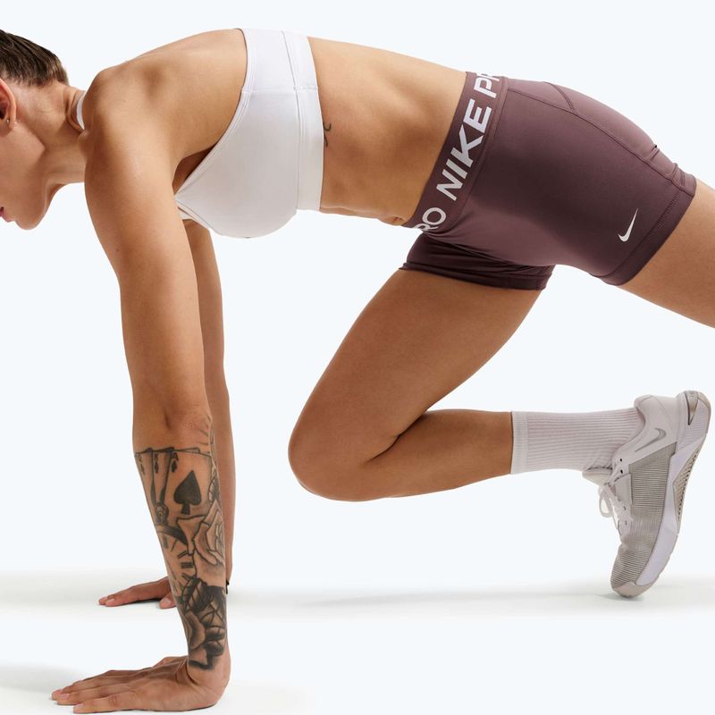 Női rövidnadrág Nike Pro Mid-Rise Biker 3" tattoo/white 6