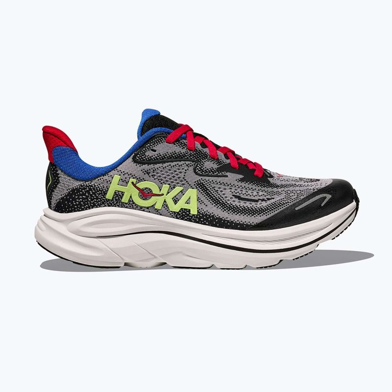 Gyerek futócipők HOKA Clifton 10 foggy grey/black 2