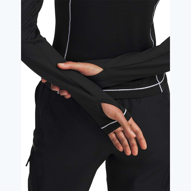 Női hosszú ujjú tréningfelső Under Armour ColdGear Textured 1/2 Zip black/white/metallic silver 4