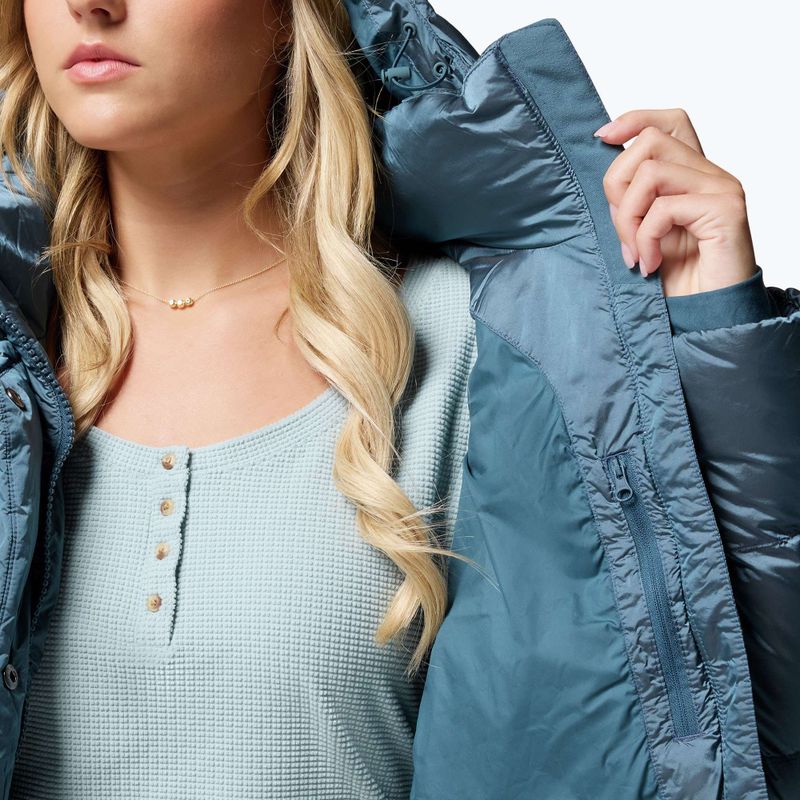 Női pehelydzseki Columbia Amaze Puff Hooded everblue high shine 9
