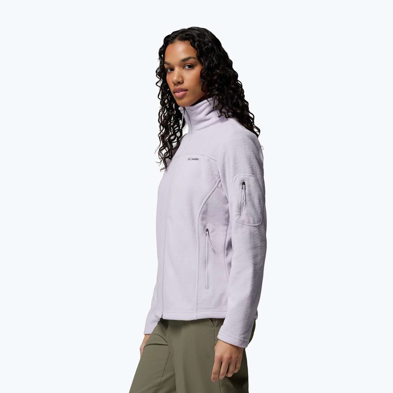 Női polár pulóver Columbia Fast Trek II lavender pearl 4