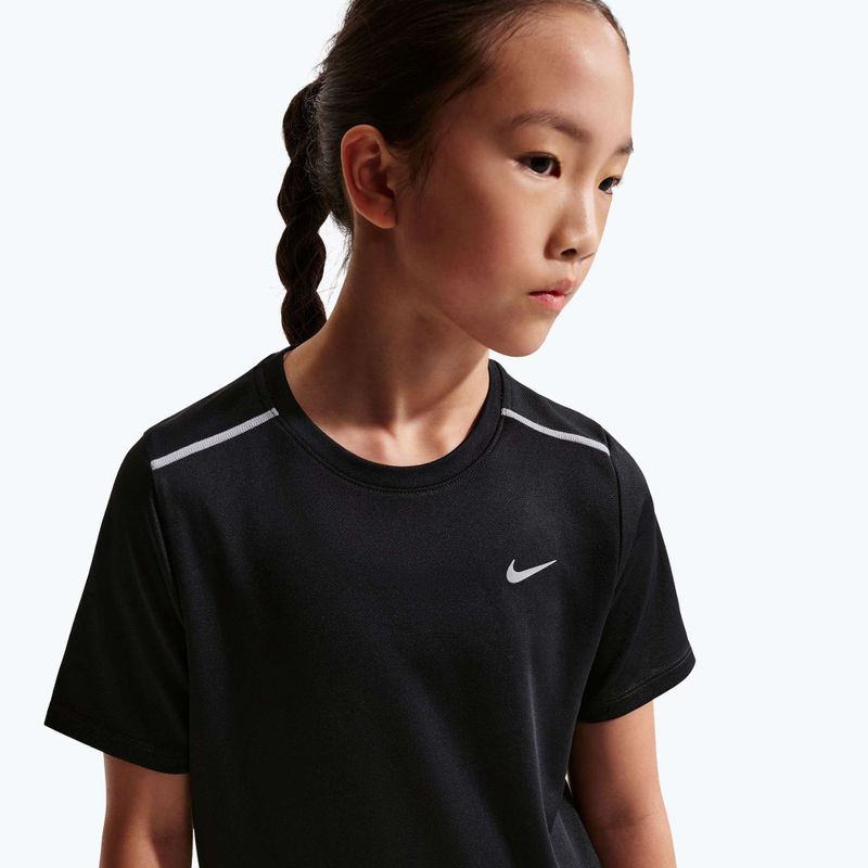 Gyermek póló Nike Miler Black 4