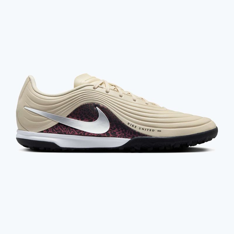 Férfi futballcipő Nike United Tiempo Maestro Academy TF fossil/burgundy crush/metallic silver 8