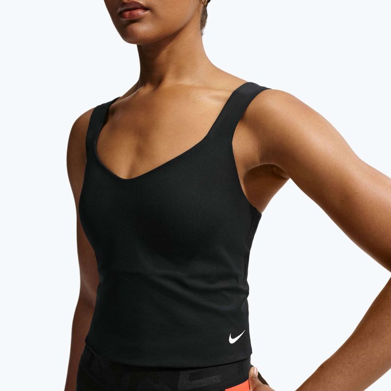 Női edzőpóló Nike Pro Sculpt Medium Support Padded Tank black/white 4
