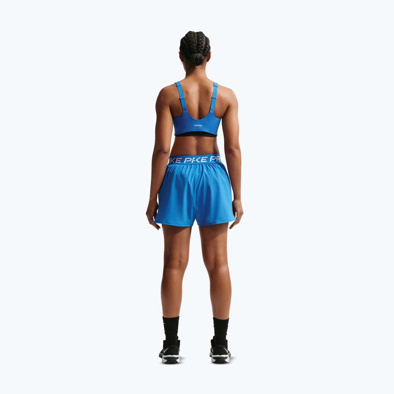 Női edzőshort Nike Pro 2in1 light photo blue/white 3