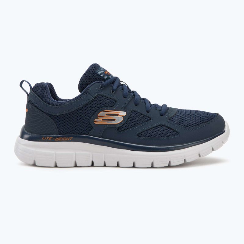 Férfi SKECHERS Burns Agoura tengerészkék/narancs cipő 2
