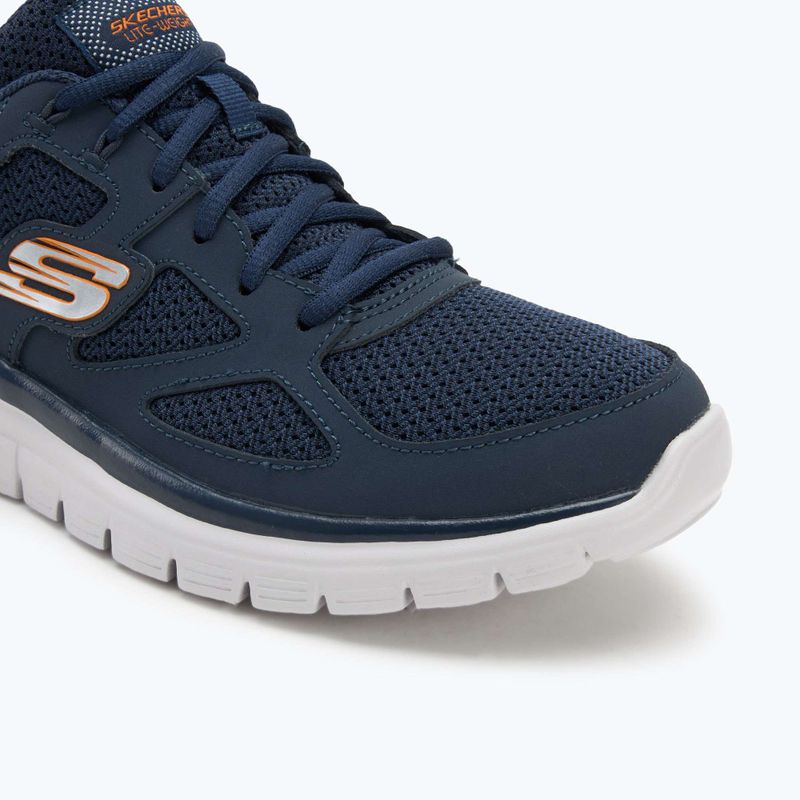 Férfi SKECHERS Burns Agoura tengerészkék/narancs cipő 7