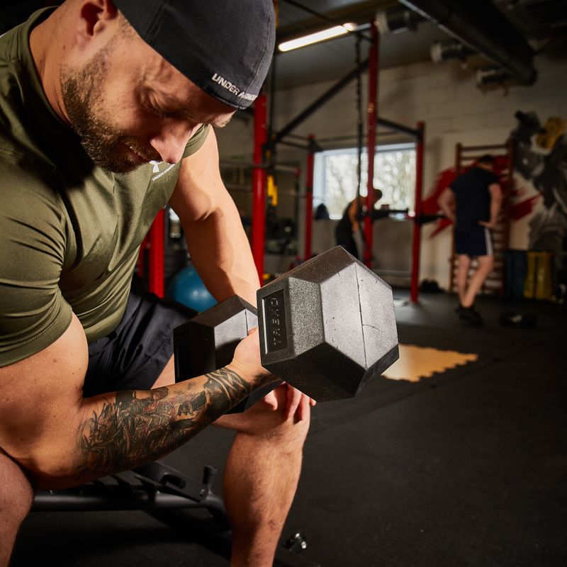 XTREXO Hex gumírozott súlyzó 7.5 kg HXD75 6