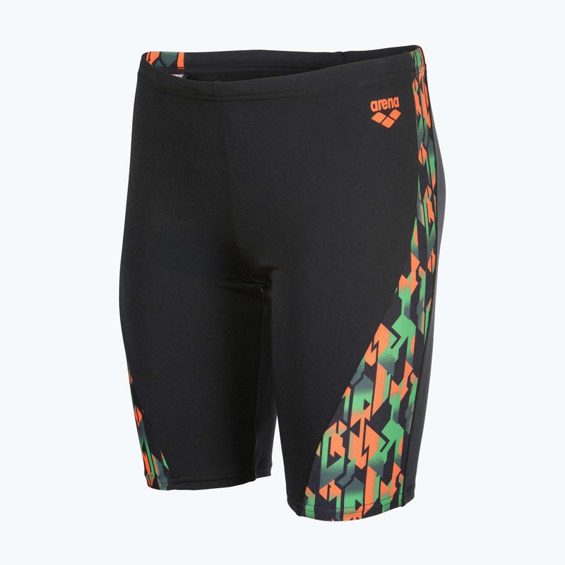 Gyermek úszó jammer arena Print Swim black/orange multi 8