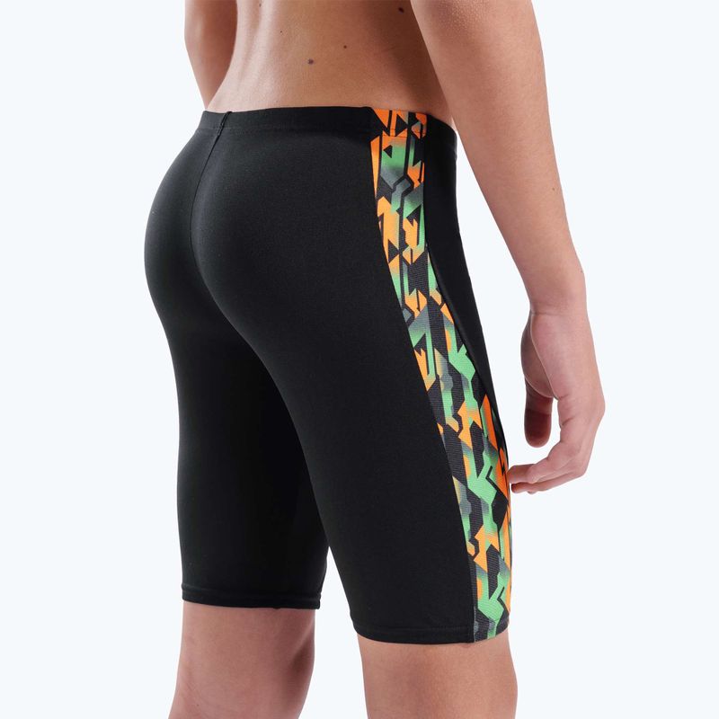 Gyermek úszó jammer arena Print Swim black/orange multi 5