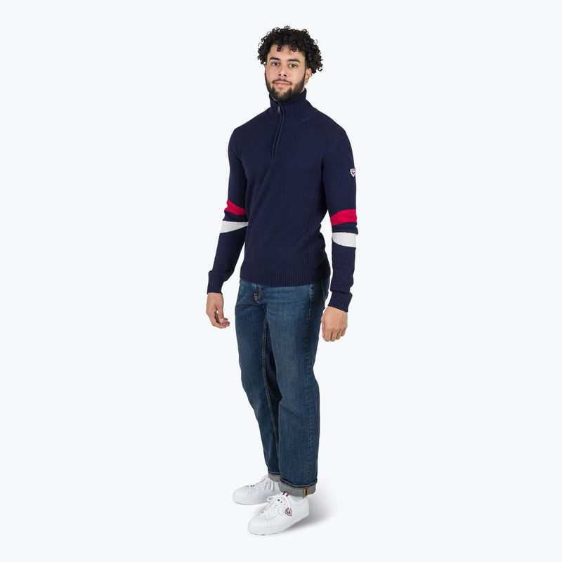 Férfi pulóver Rossignol Signature Hz Knit dark navy 2