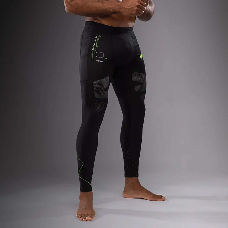 Venum Training Camp 4.0 fekete/neozöld férfi edző leggings 5