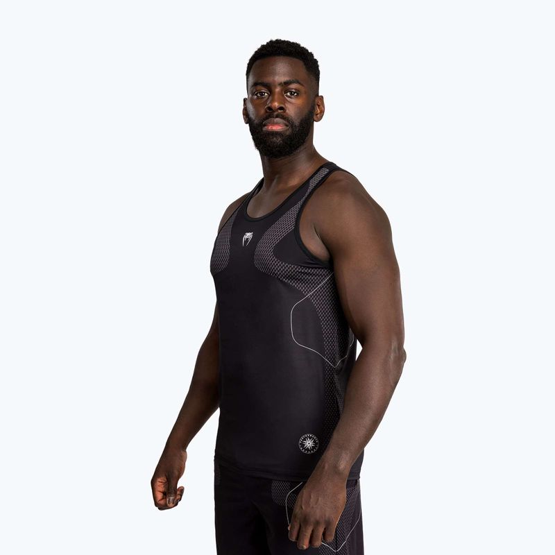 Férfi edzőpóló Venum Nexus Dry Tech black/silver 3