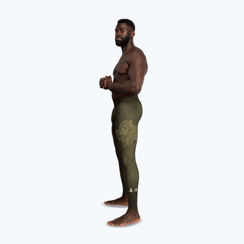 Férfi edzőleggings Venum Serpenti Spats khaki/bronze/ivory 4