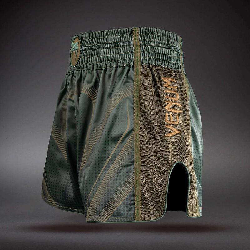 Edző rövidnadrágok Venum Stealth Muay Thai Khaki/Dark Green 3