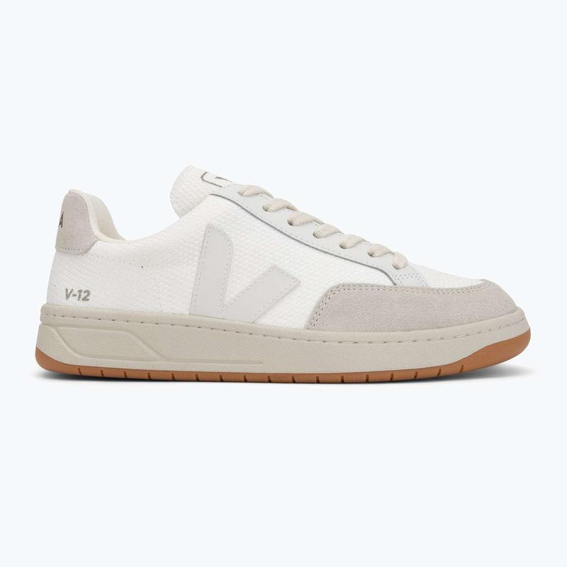 Férfi cipők VEJA V-12 Leather white/natural 2