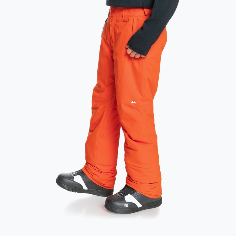 Gyerek Quiksilver Estate narancssárga snowboard nadrág EQBTP03033 4