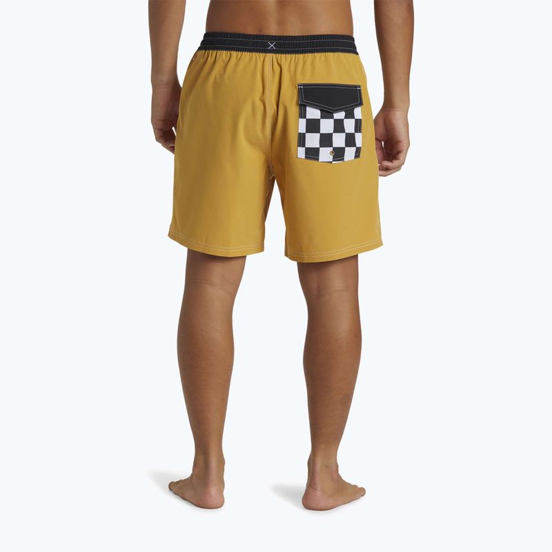 Férfi Quiksilver Original Straight 17 mustárszínű úszónadrág 3