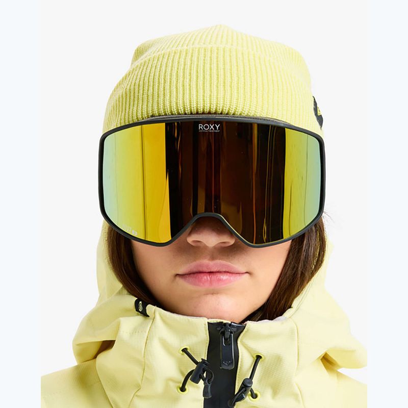 Női snowboard szemüveg ROXY Storm W black/clux ml pink gold 6