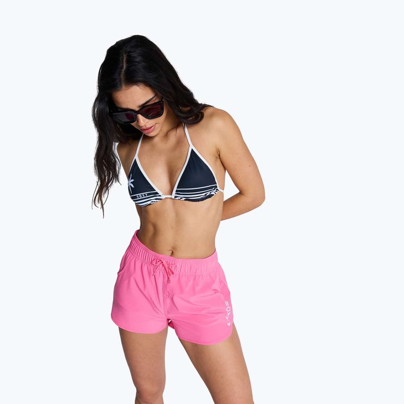 Női fürdőrövidnadrágok ROXY Wave 2ʼʼ sangria sunset 4