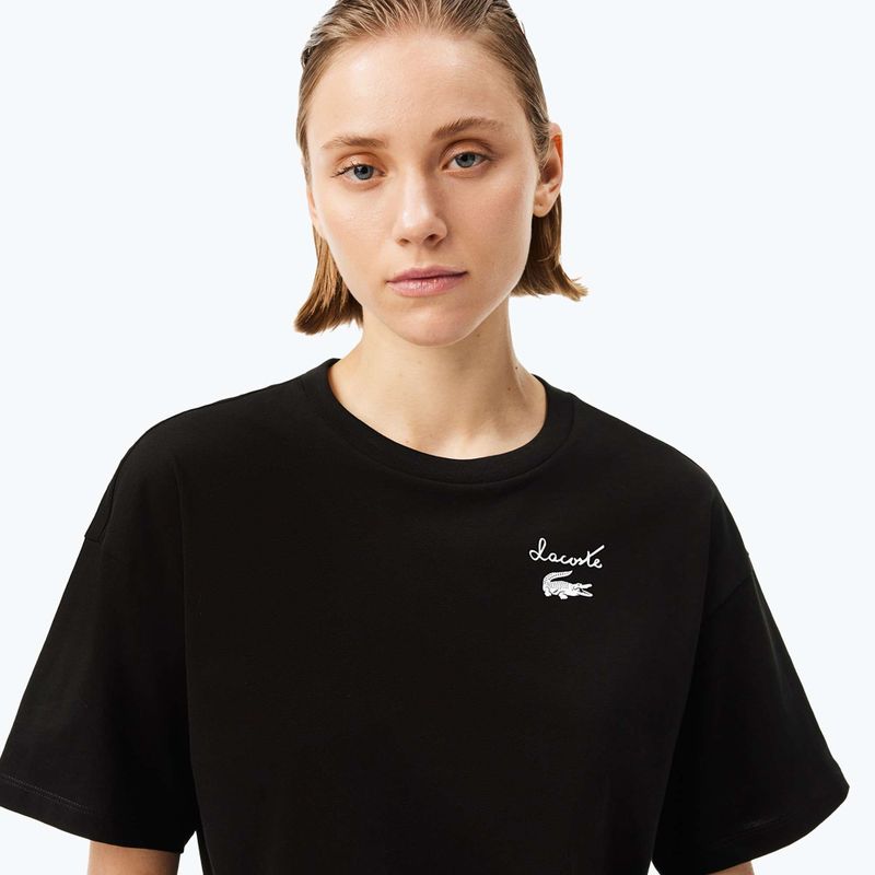 Női póló Lacoste TF2523 black 4