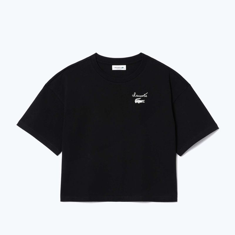 Női póló Lacoste TF2523 black 5