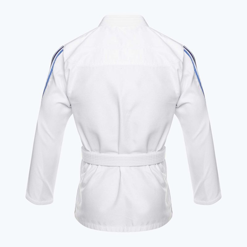 GI brazil jiu-jitsu adidas Range fehér/gradiens kék 3