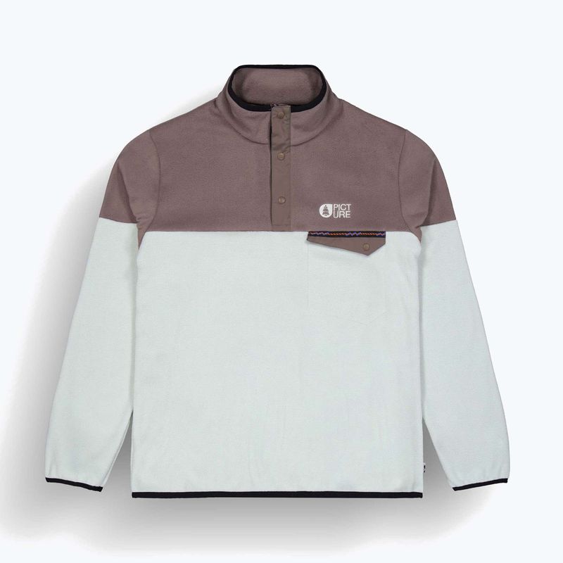 Férfi pulóver Picture Arcca 1/4 Fleece deep taupe/pigeon 7