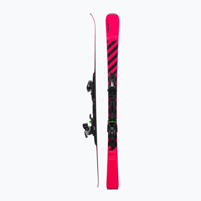 Női összecsukható síléc Elan VOYAGER PINK rózsaszín + EMX 12 AARHLM20 2