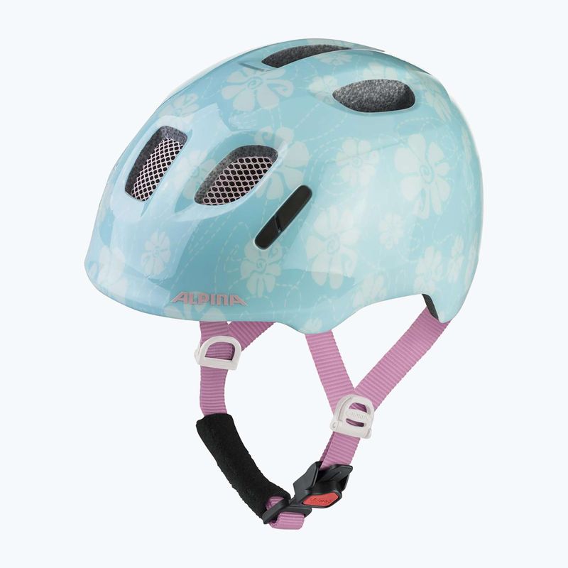 Gyerek kerékpáros sisak Alpina Ximo 2 Jr aqua rose flower gloss 9