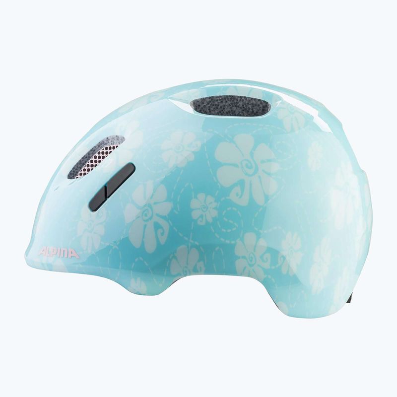 Gyerek kerékpáros sisak Alpina Ximo 2 Jr aqua rose flower gloss 10