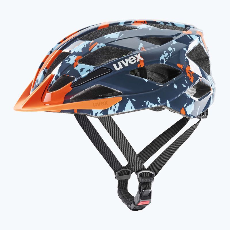 Gyerek kerékpáros sisak UVEX Air Wing 2 papaya/bubble blue 8