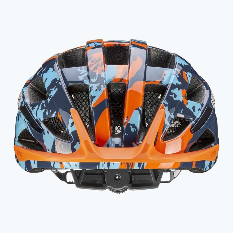 Gyerek kerékpáros sisak UVEX Air Wing 2 papaya/bubble blue 9
