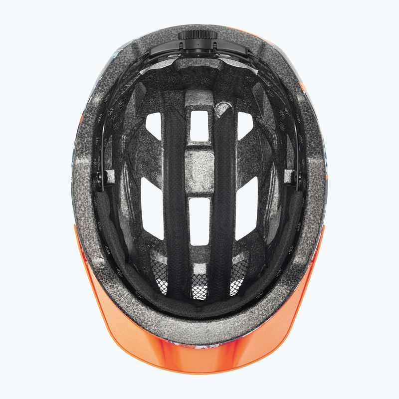 Gyerek kerékpáros sisak UVEX Air Wing 2 papaya/bubble blue 12
