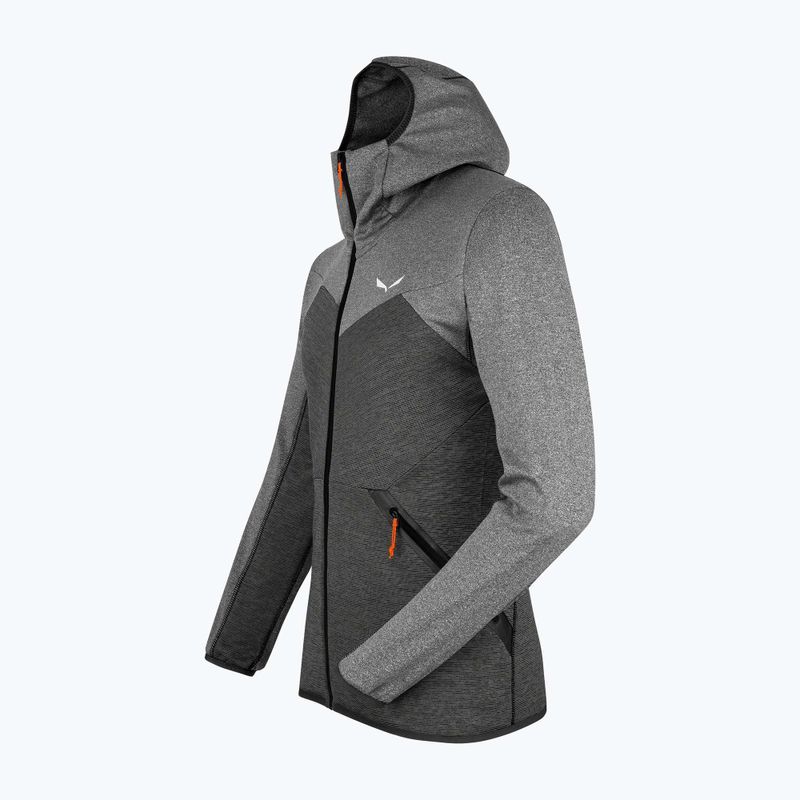 Salewa férfi fleece pulóver Puez Melange PL FZ kapucnis szürke 00-0000027386 4