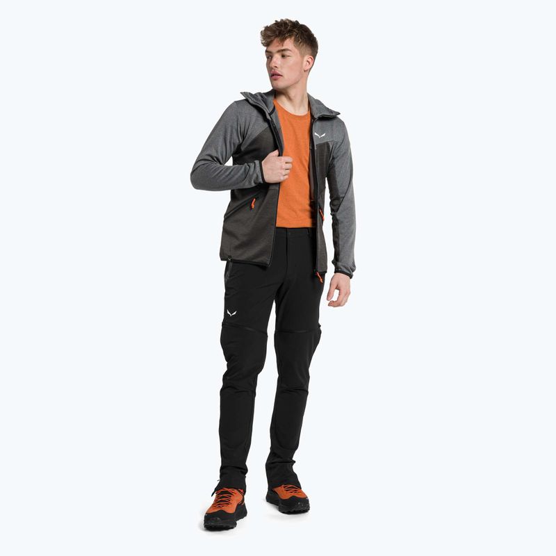 Salewa férfi fleece pulóver Puez Melange PL FZ kapucnis szürke 00-0000027386 2