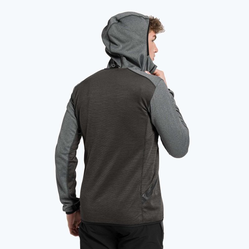 Salewa férfi fleece pulóver Puez Melange PL FZ kapucnis szürke 00-0000027386 3