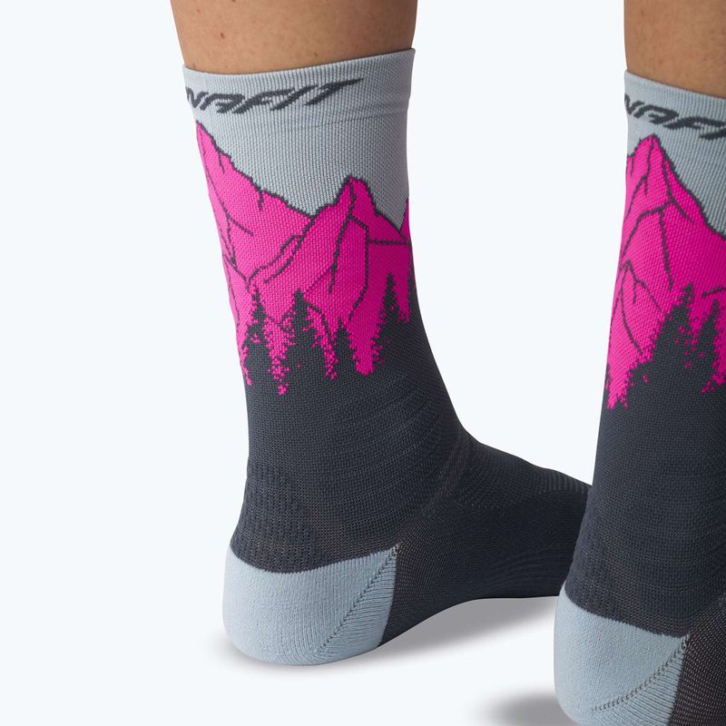Zokni DYNAFIT Traverse Crew cinder pink glo/6070 9