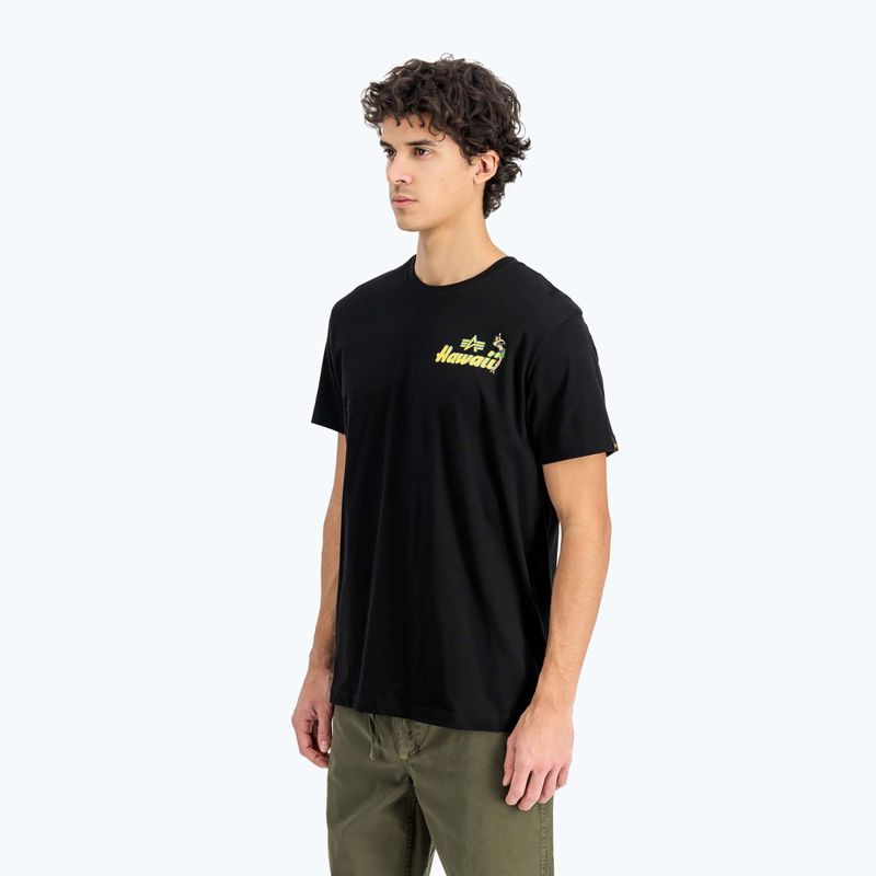 Alpha Industries férfi Pearl Harbor Back Print póló fekete 4