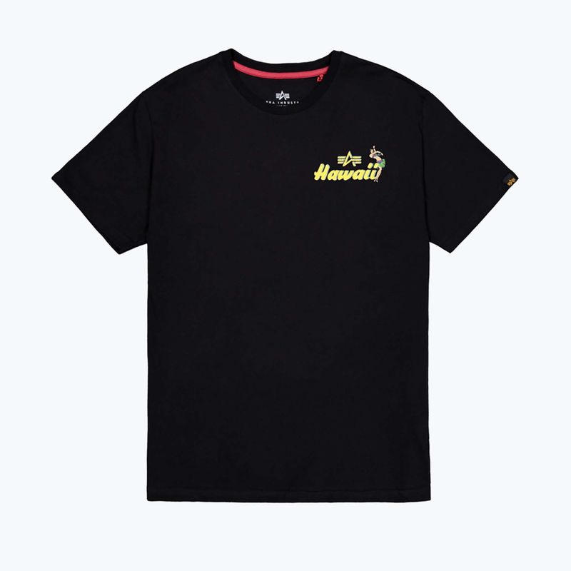 Alpha Industries férfi Pearl Harbor Back Print póló fekete 7