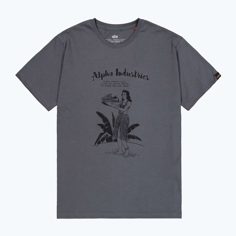 Alpha Industries férfi póló Hawaii vintage szürke 7