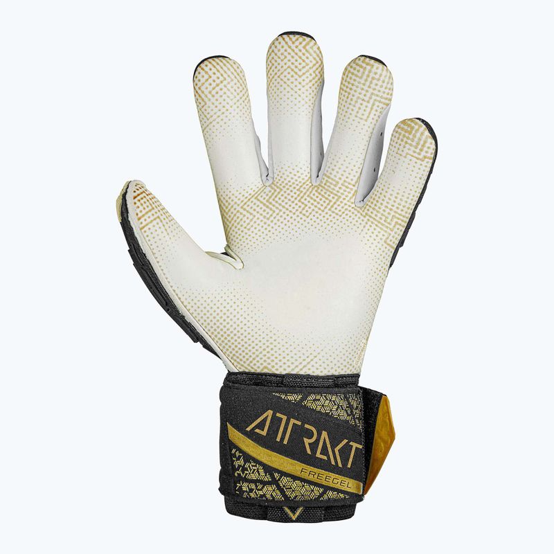 kapuskesztyű Reusch Attrakt Freegel Gold X GluePrint Finger Support black/gold 3