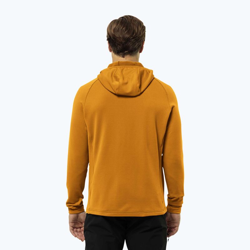Férfi Jack Wolfskin Kolbenberg kapucnis Fz fleece pulóver sáfrányvirág 2