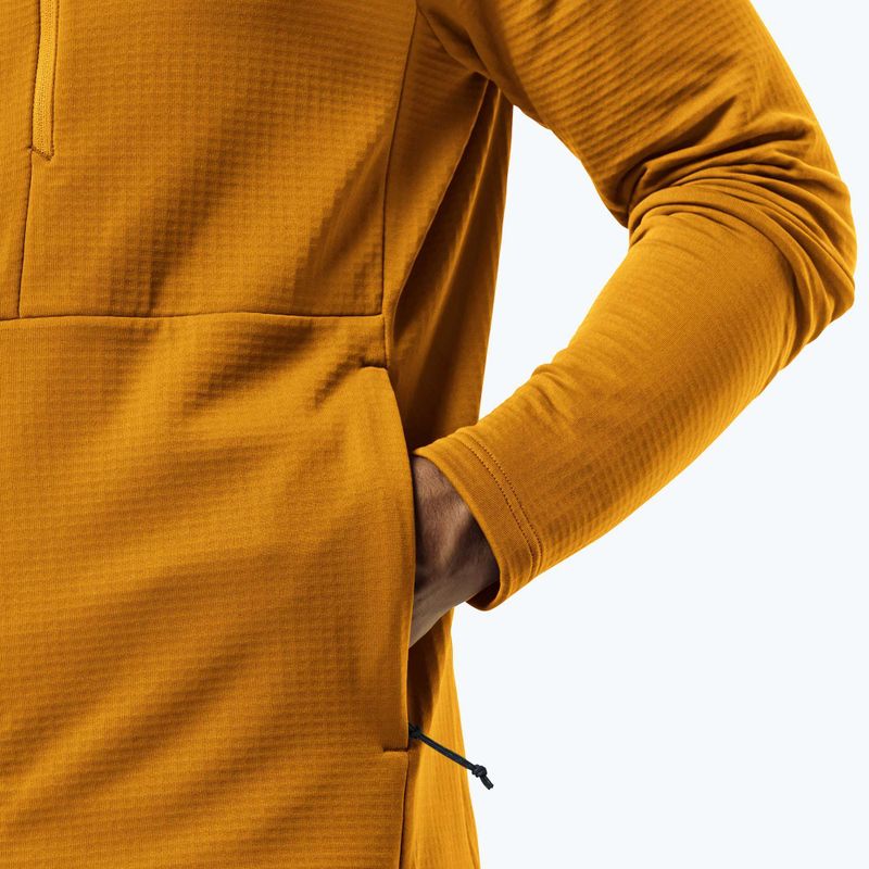 Férfi Jack Wolfskin Kolbenberg kapucnis Fz fleece pulóver sáfrányvirág 5